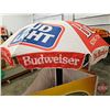 Image 11 : Vintage Budweiser Patio Umbrella & Beer Coroplast Advertising (5) (Largest Coroplast : 48"H x 48"W) 