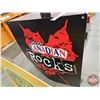 Image 7 : Vintage Budweiser Patio Umbrella & Beer Coroplast Advertising (5) (Largest Coroplast : 48"H x 48"W) 