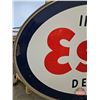 Image 10 : Double Sided Oval Porcelain Dealer Sign : Imperial ESSO  ~ Oval (Alum. Frame)  (Measures : 61"H x 90