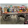 Image 12 : Train Station Platform Luggage Wagon  (Deck Measures : 36"H x 46"W x 118"L)