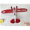 Image 7 : Die-Cast Metal Coin Bank : Wings of Texaco : 1930 Travel Air Model R "Mystery Ship" (5th in a Series