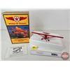 Image 1 : Die-Cast Metal Coin Bank : Wings of Texaco : 1929 Curtiss Robin Airplane (6th in a Series)  (Box Mea