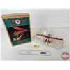 Image 1 : Die-Cast Metal Coin Bank : Wings of Texaco : 1929 Lockheed Air Express (1st in a Series)  (Box Measu