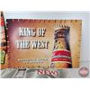 Image 4 : Double Sided Cardboard Alcohol Advertising Signs (3) : Corona, Budweiser & Bacardi (Largest Measures