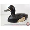 Image 2 : Wooden Duck Decoy (Buckshot Marks) (Consignor Tag ~ Very Hard Working : Bluebill Drake : c.1940 : Qu