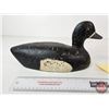 Image 5 : Wooden Duck Decoy (Buckshot Marks) (Consignor Tag ~ Very Hard Working : Bluebill Drake : c.1940 : Qu