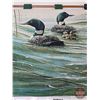 Image 3 : Hanging Tapestry : Pride of the Lakes by Kevin Daniel : c/w Wood Rod (Measures : 25"H x 36"W ~ Rod L