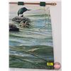 Image 4 : Hanging Tapestry : Pride of the Lakes by Kevin Daniel : c/w Wood Rod (Measures : 25"H x 36"W ~ Rod L