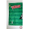 Image 2 : Saskatchewan Roughriders/Pilsner Flag  (Measures : 23"H x 46"W)