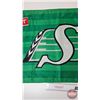 Image 3 : Saskatchewan Roughriders/Pilsner Flag  (Measures : 23"H x 46"W)