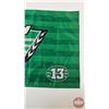 Image 5 : Saskatchewan Roughriders/Pilsner Flag  (Measures : 23"H x 46"W)