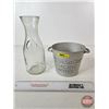 Image 1 : "Canadian Pacific Hotels" Ice Bucket & Wine Decanter (Bucket : 5"H)