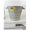 Image 2 : "Canadian Pacific Hotels" Ice Bucket & Wine Decanter (Bucket : 5"H)