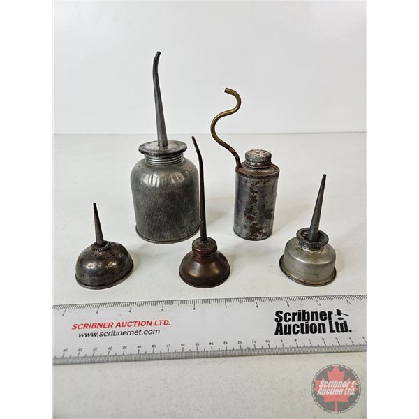 Variety of Oilers (5)  (Tallest : 7-1/2"H)