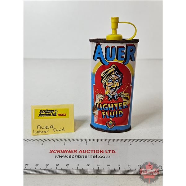 AUER Lighter Fluid Tin  (Measures : 5-1/2"H)