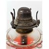 Image 7 : Finger Oil Lamp : Clear Font w/White Flamer Burner c/w Half Bottle Lamp Oil (Total Height w/Chimney 