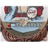 Image 3 : Retro Resin Frame Oval Mirror : Coca-Cola  (Measures : 23"H x 17"W)