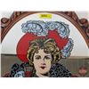 Image 5 : Retro Resin Frame Oval Mirror : Coca-Cola  (Measures : 23"H x 17"W)