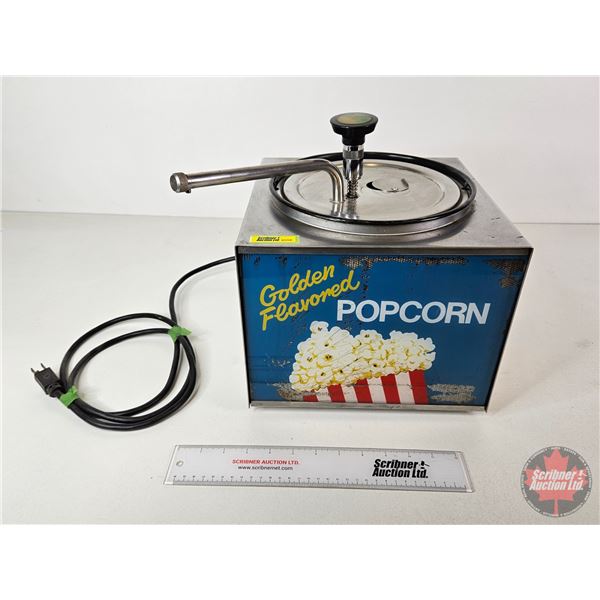 Popcorn Butter Warmer : Star Mfg Co Model 177  (Measures : 9-3/4"H x 11-1/2"W x 11"D)
