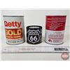 Image 4 : Coin Banks (3) : Getty Gold, Top-Kik & Route 66 (Largest Measures : 5-1/2"H x 4"Dia)
