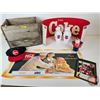 Image 1 : Coca-Cola Collector Combo :  - Hat - Polar Bear Drink Bottles - Poster  - Banner  - etc c/w Wooden C