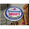 Image 1 : Light Up Double Sided Beer Sign : Drummond Draft (Side Mount) (Measures : 17"H x 24"W x 4-1/2"D)
