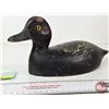 Image 2 : Wooden Duck Decoy (Consignor Tag ~ Bluebill Hen : Working Decoy : Glass Eyes : c.1950) (Measures : 6