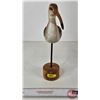 Image 2 : Wooden Bird Figurine : Hand Carved & Hand Painted (Measures : 14"H)