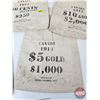 Image 5 : Coin Canvas Sacks (5) : Variety