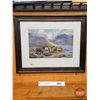 Image 1 : Framed Print : Inverlochy Castle by D Sherrin (Highland Cows)  (Measures : 26"H x 32"W)