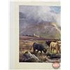 Image 5 : Framed Print : Inverlochy Castle by D Sherrin (Highland Cows)  (Measures : 26"H x 32"W)