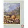Image 5 : Framed Print : The Falls of Glen Nevis by D Sherrin (Highland Cows)  (Measures : 26"H x 32"W)