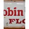 Image 3 : Single Side Porcelain Sign : Robin Hood Flour  (Measures : 30"H x 72"W)