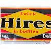 Image 3 : Single Side Tin Embossed Sign : Drink Hires in Bottles (c.1920's) (Measures : 10"H x 27-1/2"W)