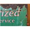Image 5 : Porcelain Service Station Oil Stand Panel : Imperial Marvelube Motor Oil (Measures : 23"H x 20-1/2"W