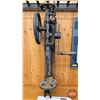 Image 2 : HAND CRANK POST DRILL : Can Blower & Forge (Kitchener, On)  (Measures : 34"H x 14"W x 12"D)
