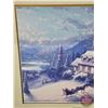 Image 3 : Framed Print : Sunday Evening Sleigh Ride by Thomas Kinkade (Library Edition) (Measures : 26-1/2"H x