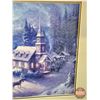 Image 5 : Framed Print : Sunday Evening Sleigh Ride by Thomas Kinkade (Library Edition) (Measures : 26-1/2"H x