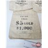 Image 6 : Coin Canvas Sacks (5) : Variety