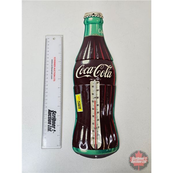 Thermometer : Coca-Cola Bottle  (Measures : 16-1/2"H)