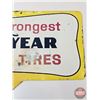 Image 4 : Single Side Tin Sign : Good Year  (Measures : 15"H x 27-3/4"W)