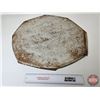 Image 7 : Single Side Tin Sign : Coca-Cola  (Note : Partial Sign - Was Used as Barrel Lid or Grain Bin Lid) (M