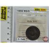 Image 1 : Canada One Cent 1859 Wide 9/8 (ICCS Cert: VF-20)