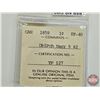 Image 6 : Canada One Cent 1859 DblPch Narr 9 #2 (ICCS Cert: EF-40)