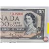 Image 2 : Canada $100 Bill 1954 : Coyne/Towers #A/J1158360
