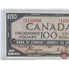 Image 3 : Canada $100 Bill 1954 : Coyne/Towers #A/J1158360