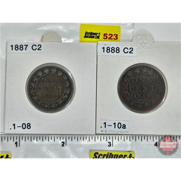 Canada One Cent (2) : 1887 & 1888 (Consignor Tag: C2)