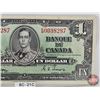 Image 3 : Bank of Canada $1 Bill 1937 : Gordon/Towers #E/M0038287