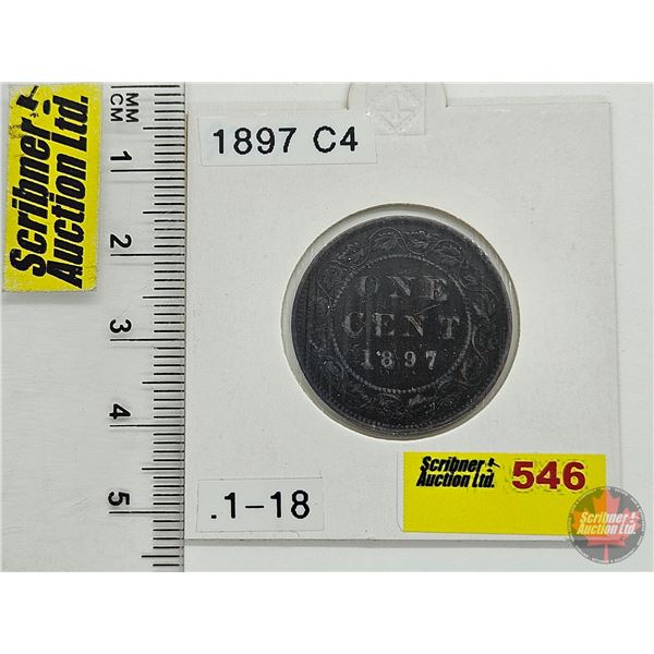 Canada One Cent 1897 (Consignor Tag: C4)