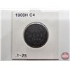 Image 8 : Canada One Cent (4) : 1899; 1900; 1900H; 1901 (Consignor Tag: C4)